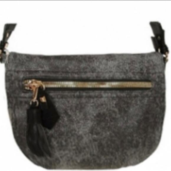 David Jones saddle bag style cross body bag NEW Gray - Picture 3 of 6